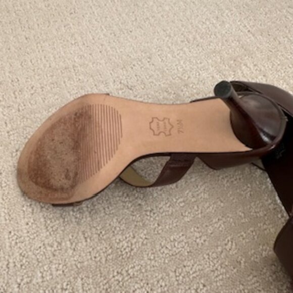 Michael Kors Brown Leather Dress Sandals Sz 7.5 - Picture 6 of 6